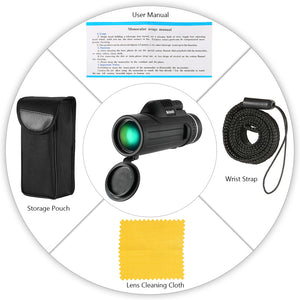 10x42 Handheld Monocular Telescope with a Bag - FitPug.com