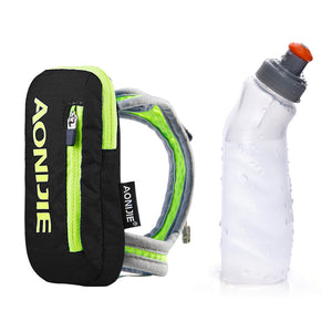Water Bottle, with Hand Held Bag - For Marathon, Outdoor, Hiking & Running - FitPug.com