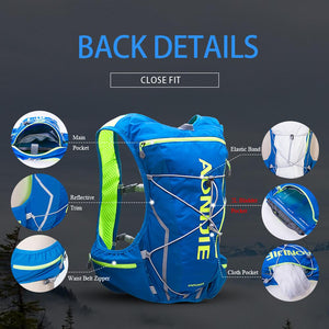 10L Marathon Hydration Backpack - 2L Water Bag - FitPug.com