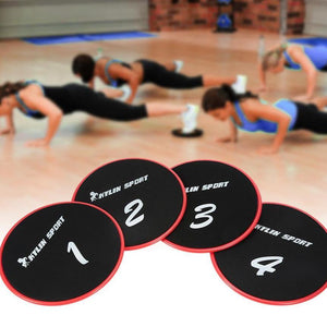 4 Piece Set, Fitness Gliding Discs - Gym Sliders, For Body Core Workout - FitPug.com