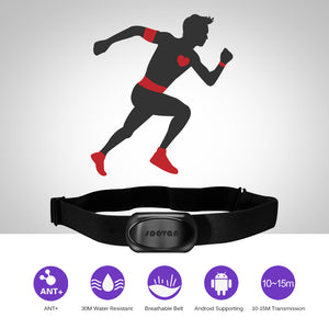 Sports Heart Rate Monitor - Smart Sensor BT 4.0 Wireless - FitPug.com