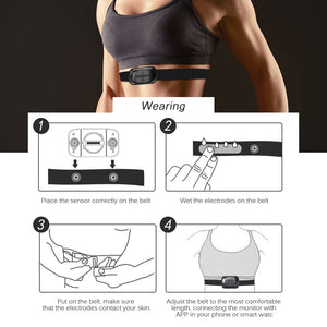 Sports Heart Rate Monitor - Smart Sensor BT 4.0 Wireless - FitPug.com