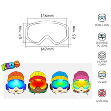 Children Ski Goggles - UV400 Anti-fog Double Layer - FitPug.com