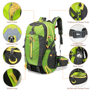 40L Waterproof Outdoors Backpack - FitPug.com