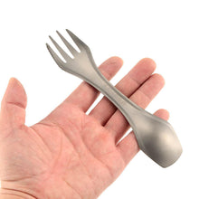 Outdoor/Camping - Titanium Spoon/Fork with a Cutter - FitPug.com