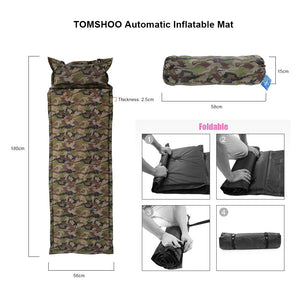 Thick Inflatable Camping Mattress with a Pillow - FitPug.com
