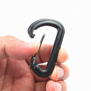 5 Plastic Carabiner D-Ring Key Chains - FitPug.com