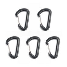5 Plastic Carabiner D-Ring Key Chains - FitPug.com