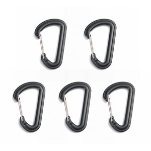 5 Plastic Carabiner D-Ring Key Chains - FitPug.com