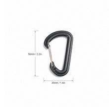 5 Plastic Carabiner D-Ring Key Chains - FitPug.com