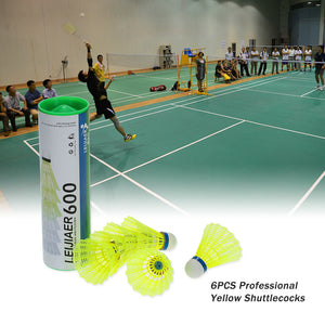 6 Piece Yellow Badminton Ball Set - FitPug.com