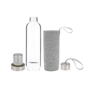 Tea Infusers Glass Bottle 550ml - FitPug.com