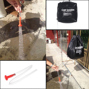 10 Gallon Solar Energy Heated Camping Shower Bag (40 Liter) - FitPug.com