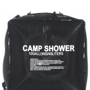 10 Gallon Solar Energy Heated Camping Shower Bag (40 Liter) - FitPug.com