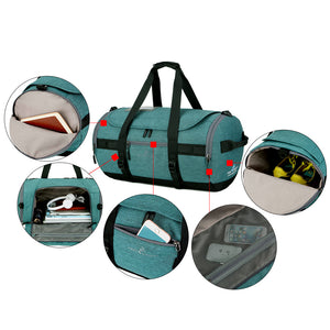Large Gym Bag with Multiple Compartments & Shoes Storage - FitPug.com