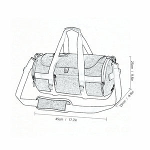 Large Gym Bag with Multiple Compartments & Shoes Storage - FitPug.com