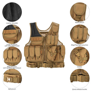 Tactical Hunting/Fishing Vest - 5 Colors - FitPug.com