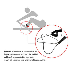 6 - 10 Ft Paddle/Surfboard Leash - FitPug.com