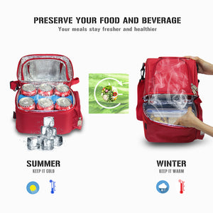 USB Heated Insulated Lunch Bag, Warm & Cold Regimes - FitPug.com