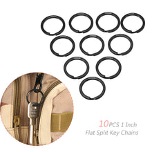 10 Multifunctional Metal Key Rings - 1 Inch/25mm - FitPug.com