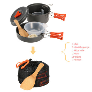 6 Piece Set Camping Cookware - FitPug.com