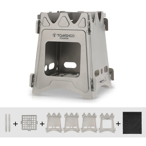 Light Foldable Titanium Wood Stove - FitPug.com