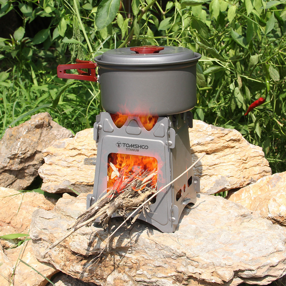 Light Foldable Titanium Wood Stove - FitPug.com