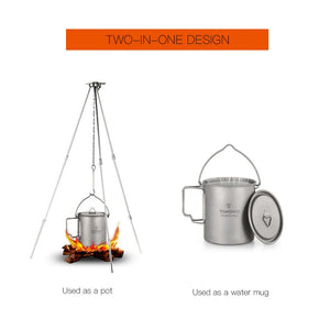 2in1 Titanium Cooking Pot & Water Mug - FitPug.com