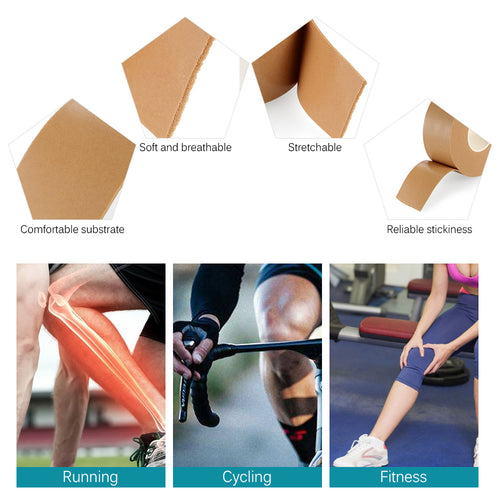 Waterproof Athletic Tape - 14.7 ft - 4.5 m Long, for Knee & Muscle Trauma Relief - FitPug.com