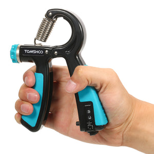 Hand Grip Trainer with Counter 22/88 Lbs Adjustable Resistance - FitPug.com