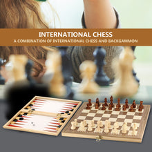 Wooden Foldable Chess & Backgammon Set - FitPug.com