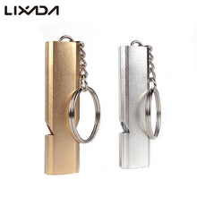 Emergency Whistle 2 Piece Set - Aluminum Alloy Keychain - FitPug.com
