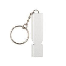 Emergency Whistle 2 Piece Set - Aluminum Alloy Keychain - FitPug.com