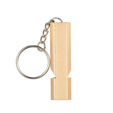Emergency Whistle 2 Piece Set - Aluminum Alloy Keychain - FitPug.com