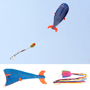 Giant 3D Dolphin Kite with 30M Handle Line - FitPug.com