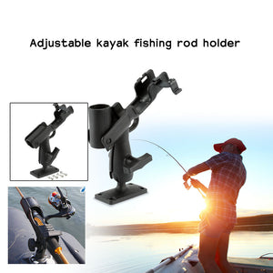 360-Degree Adjustable Boat Fishing Rod Holder - FitPug.com