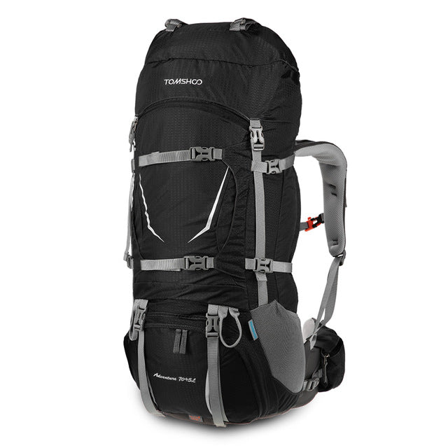 70+5L Outdoor Backpack with Rain Cover - FitPug.com