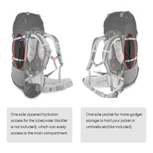 70+5L Outdoor Backpack with Rain Cover - FitPug.com