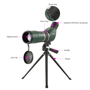 20-60x Zoom Straight/Angled Spotting Scope & Tripod - FitPug.com