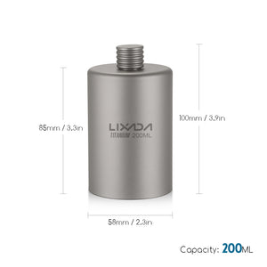 Titanium Travel Outdoors Drink Flask - FitPug.com