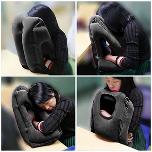 Comfortable Inflatable Travel Pillow with a Bag - FitPug.com