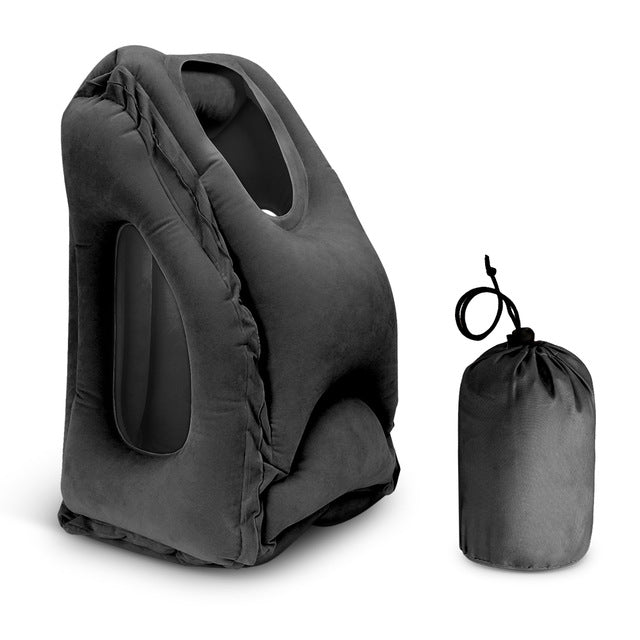 Comfortable Inflatable Travel Pillow with a Bag - FitPug.com