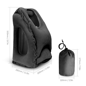 Comfortable Inflatable Travel Pillow with a Bag - FitPug.com