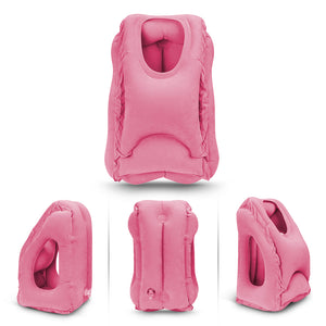 Comfortable Inflatable Travel Pillow with a Bag - FitPug.com