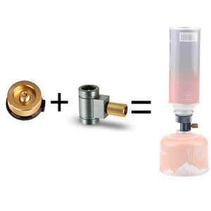 Gas Canister Refill Adapter with Gas Cartridge Converter Head - FitPug.com