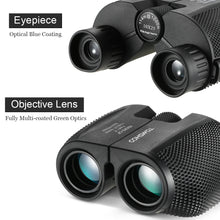 10x25 Green Film Waterproof Binoculars - FitPug.com