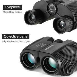 10x25 Green Film Waterproof Binoculars - FitPug.com