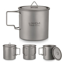 Ultralight Titanium Pot/Mug with a Foldable Handle - FitPug.com