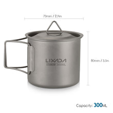 Ultralight Titanium Pot/Mug with a Foldable Handle - FitPug.com