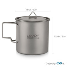 Ultralight Titanium Pot/Mug with a Foldable Handle - FitPug.com